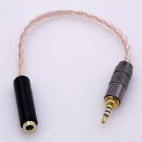 2.5mm TRRS Balanced to 3.5mm Female Balanced Hi-end Headphone Audio Adapter Cable for Astell&Kern AK240 AK380 AK320 DP-X1 FIIO