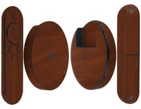 Skinomi Dark Wood Full Body Skin Compatible with Google Nexus Player (Full Coverage) TechSkin with Anti-Bubble Clear Film Screen Protector