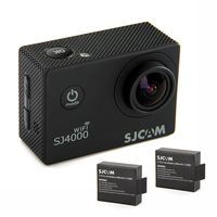 Original SJCAM SJ4000 WIFI Action Camera Sports DVR Water Resistant 30M Outdoor Camcorder Helmet Bicycle Motorcycle Camera Black - Come with 2 SJCAM Batteries