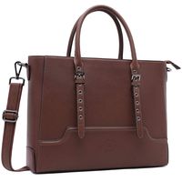 Laptop Bag for Women,15.6 Inch Laptop Tote Multi-Compartment Briefcase Laptop Purse with Sturdy Top Handles for Work Casual