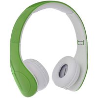 AmazonBasics Volume Limited Wired Over-Ear Headphones for Kids with Two Ports for Sharing, Green