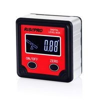 RISEPRO Digital Level Box Angle Gauge Protractor Inclinometer Bevel Box with Magnet Base & VA LCD Backlight, Calculating for Carpentry, Building, Masonry, Automobile