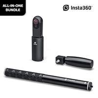 Insta360 All-in-One Bundle: Insta360 ONE Action Video Camera + Bullet Time Handle + Invisible Selfie Stick - FlowState Stabilization, 360 Degree Action + Outdoor Camera, Perfect Vlogging Camera