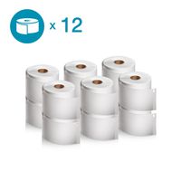 DYMO Authentic LabelWriter Standard Shipping Labels for LabelWriter Label Printers (30256), White, 2-5/16'' x 4'', 12 Rolls of 300
