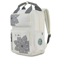 High Sierra Life is Good Mindie Backpack - Travel Laptop Backpack - Great for Students or Professionals - Fits Most 15-inch Laptop Models, Putty White/Slate Grey