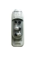 iConcepts Noise Isolation Earbuds for MP3, Gaming or iPhone Silver