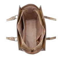 McKlein, M Series, Aldora, Top Grain Cowhide Leather, Leather Ladies' Tote with Tablet Pocket, Gold (97500)