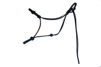 Horse Rope Training Halter - 4 Knot from 1/4" Stiff Polyester Halter Cord - Size Rope Most Trainers Use! (Black with Blue, Draft)