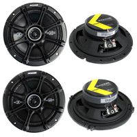 2) Kicker 41DSC654 6.5" 240W + 2) 41DSC674 6.75" 240W 2-Way Car Coaxial Speakers