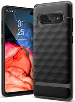 Caseology Parallax for Galaxy S10+ Plus Case (2019) - Award Winning Design - Black