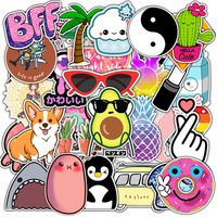 Water Bottle Stickers Cute Lovable Aesthetic 50 Pcs Laptop Stickers Pack Decals for Water Bottle Laptops Ipad Cars Luggages