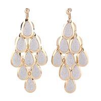 Grace Jun New Handmade Multi-layer Dangle Drop Earrings and Clip on Earrings No Pierced for Women (Gold Clip-on 2)