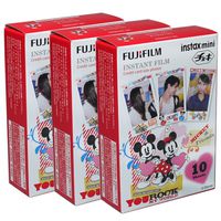 Fujifilm Instax Mini Mickey 30 Film for Fuji 7s 8 25 50s 90 300 Instant Camera, Share SP-1