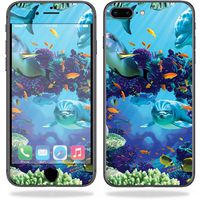 MightySkins Skin Compatible with Apple iPhone 8 Plus - Ocean Friends | Protective, Durable, and Unique Vinyl Decal wrap Cover | Easy to Apply, Remove, and Change Styles | Made in The USA