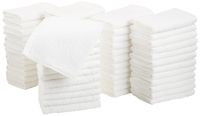 AmazonBasics Cotton Washcloths - Pack of 60, White