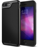 Caseology Envoy for Apple iPhone 8 Plus Case (2017) / for iPhone 7 Plus Case (2016) - Premium Leather - Matte Black