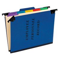 Pendaflex Hanging Employee/Personnel Folders, Letter Size, Blue, 10 per Box (SER-2-BL)
