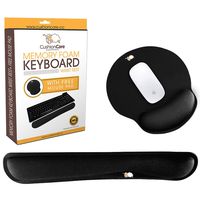 CushionCare Keyboard Wrist Rest Pad - Full Ergonomic Mouse Pad with Wrist Support Gel Included for Set - Memory Foam Cushion - Prevent Carpal Tunnel & RSI When Typing on Computer, Mac & Laptop