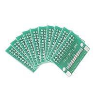 uxcell FPC 24P 0.5 / FPC 24P-1 to DIP Adapter PCB Board SMD Converter 10pcs