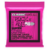 Ernie Ball Classic Pure Nickel Super Slinky Set, .009 - .042