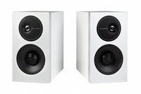 Definitive Technology D11 Demand Series Bookshelf Speakers for Hi-End Stereo Systems | New and Unique Tweeter Design | Acoustically Transparent Magnetic Grille | Pair, Premium Gloss White