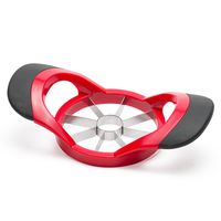 8-Blade Apple Slicer Corer Cutter Wedger Divider by Alpha & Sigma - [Includes Free eBook] - Ultra Sharp Stainless Steel Blades & Ergonomic Rubber Grip Handle