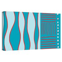 ArtWall Fabric Design II Gallery Wrapped Canvas Art by Jan Weiss, 18 by 36-Inch