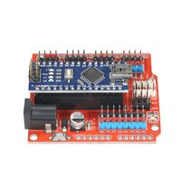KKmoon NANO I/O Expansion Sensor Shield RED Module + UNO R3 Nano V3.0 ATmega328P Board for Arduino