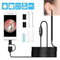 VSATEN USB Otoscope, Digital Ear Camera 720HD Ear Scope Inspection Camera with 6 LEDs Light, Ear Wax Removal Endoscope for Android Smartphone Tablet, Windows & MacBook OS Computer (Not Fit for iPhone)
