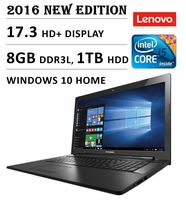 Lenovo G70-80 17.3" Laptop Core i5-5200U (3M Cache, up to 2.2 GHz) 8GB RAM 1TB HDD Windows 10 Black