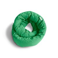 Huzi Infinity Pillow - Versatile Soft Neck Support Scarf Travel Pillow for Sleep in Flight, Airplane (Shamrock)