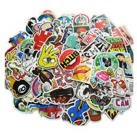 100 Pieces Waterproof Vinyl Stickers for Personalize Laptop, Car, Helmet, Skateboard, Luggage Graffiti Decals (E - section)