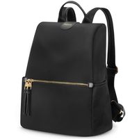 TUCCH Backpack Purse for Women, Anti-theft Small 15L Ladies Casual Daypack Backpacks Lightweight Water Resistant Nylon College Rucksack Fashion Shoulder Work Bag for Travel/Business/Girls, Black