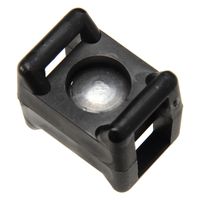 Panduit TM3-X2-C0Y Swivel Mount, Weather Resistant Nylon 6.6, Indoor/Outdoor Environment, Black, 120lbs Pull Apart Force (Pack of 100)