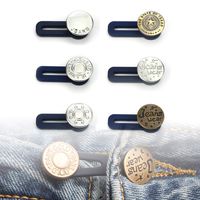 Elastic Pants Waist Extender 6-Pack,Jeans Pants Button Extender Set by Lohas Select