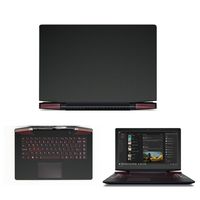 Black Carbon Fiber skin decal wrap skin Case for Lenovo Y700 14" Touch Screen Gaming Laptop