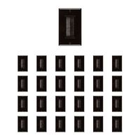 Buyer's Point Brush Wall Plate [UL Listed], Decora Style, Cable Pass Through Insert for Wires, Single Gang Cable Access Strap, Wall Socket for HDTV, HDMI, Home Theater Systems (25 Pack, Black)