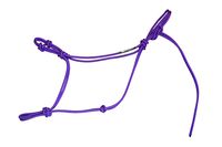 Horse Rope Training Halter - 4 Knot from 1/4" Stiff Polyester Halter Cord - Size Rope Most Trainers Use! Weanling, Yearling, Small, Arab, Standard, Large, and Draft Sizes (Purple, Mule)