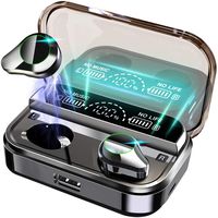 Wireless Earbuds Bluetooth 5.0 Headphones, Anthter True Wireless Earbuds 210H Playtime with 4000mAh LED Display Charging Case IPX7 Waterproof Deep Bass,Touch Screen One Key Control for Sports Running