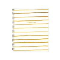 Ashley G for Blue Sky 2019-2020 Academic Year Weekly & Monthly Planner, Flexible Cover, Twin-Wire Binding, 8.5" x 11", Painterly Stripe