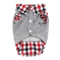 Howstar Pet Clothes, Spring Warm T-Shirt Pet Clothes Polo Shirt Dog Coat Costume (XL, Gray)