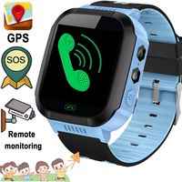Smart Watch for Kids with GPS Tracker,Kids Phone Smart Watch Waterproof ip68 HD Touch Screen Camera SOS Game Christmas Birthday Gift for Girls Boys Age 3-14 iOS & Android (3.Blue, Splash-Proof)