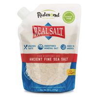 Redmond Real Salt Fine Salt Natural Unrefined Organic Gluten Free Fine- 26 ounce pouch (1 Pack)