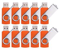 10 X Yonger 4G USB Flash Drive Foldable USB 2.0 Memory Stick Orange