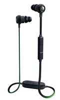 Razer Hammerhead Bluetooth Earbuds for iOS & Android: Sweat-Resistant Design - 8 Hr Battery - Custom-Tuned Dual-Driver Technology - In-Line Mic & Volume Control - Aluminum Frame - Matte Black/Green