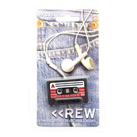 eSmart REW Mini Cassette Tape Keeps Your Earphones Tangle-Free Cable Tie Cord Organizer Headset Headphone Earphone Wrap Winder/Fixer Holder/Cord Manager/Cable Winder (Red)