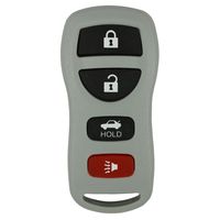qualitykeylessplus Gray Remote Replacement 4 Button Keyless Entry FCC ID: KBRASTU15 Free KEYTAG