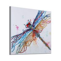 GXOK 5D Special Shaped Diamond Painting, DIY Partial Drill Cross Stitch Kits Crystal,30x30cm (Multicolor D)