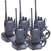 Elephant XuBaofeng BF-888S Rechargeable Long Range Walkie Talkie Two Way Radio (5 Pack)