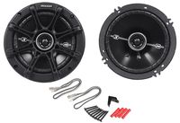 Kicker 41DSC654 6-1/2" 6.5" D-Series 240 Watts Peak/60 Watts RMS 3-Way Car Speakers DSC65 with Thin-profile Woofers